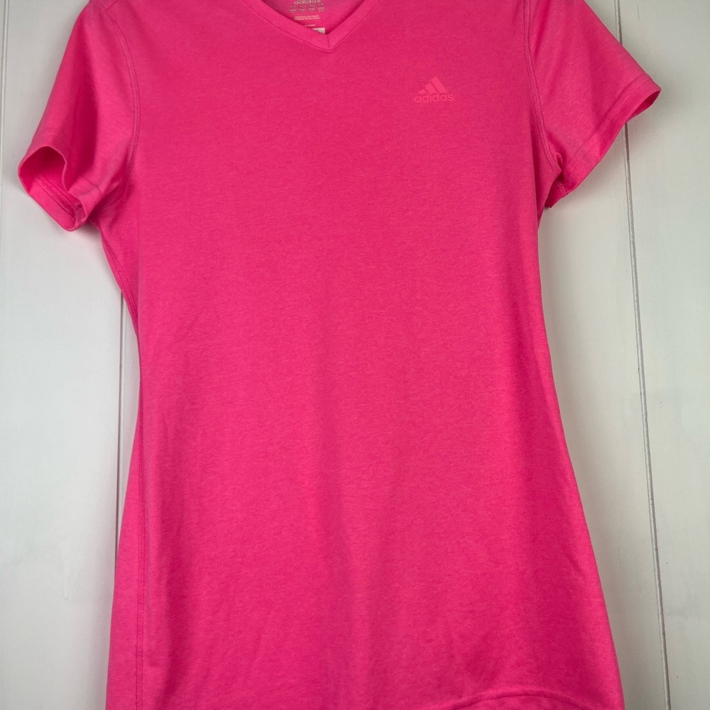 Adidas Climalite Hot Pink Tee